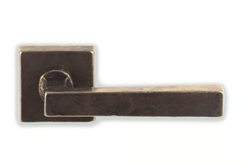 QUADRA - Bronze door handle on rose by GIARA ART DESIGN-BRONZE - view 3